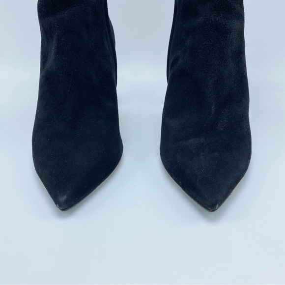 Jimmy Choo size 7 /37 Kassidy Suede Black Bow Ankle Bootie - Picture 5 of 8